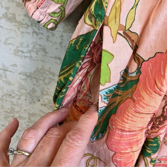 NWT Soft Surroundings Bellicia Embroidered Floral Midi Dress Sz IX 20W Spring - Picture 11 of 16